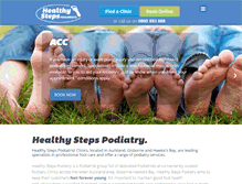 Tablet Screenshot of healthysteps.co.nz