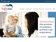 Tablet Screenshot of healthysteps.org